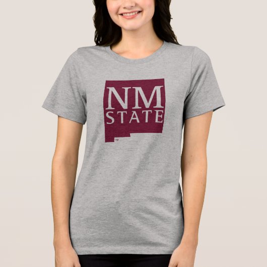 Bundesstaat New Mexico Tri-Blend Shirt (Vorderseite)