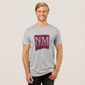 Bundesstaat New Mexico Tri-Blend Shirt (Vorderseite voll)