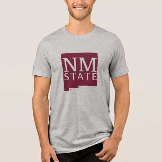 Bundesstaat New Mexico Tri-Blend Shirt (Vorderseite)