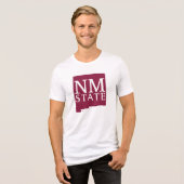 Bundesstaat New Mexico Tri-Blend Shirt (Vorderseite voll)