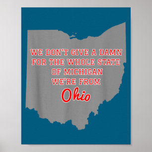 Bundesstaat Ohio, wir scheißen auf Michigan Poster
