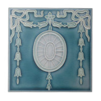 Bundesstaatlich Blue Neoklassisch 1900 Repro Imita