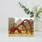 Bundesstaatlich Centre Plaza, Chicago, Illinois Postkarte (Stehend Vorderseite)