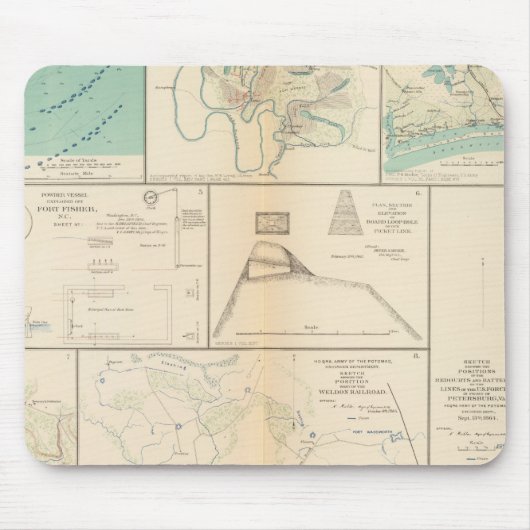 Bundesstaatlich Pt, NC Ft Pemberton Mousepad (Vorne)