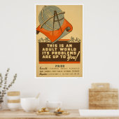 Bundesstaatlich School Free 1938 WPA Poster (Küche)