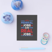 Bundesstaatliche Arbeitsplätze sind echte Arbeitsp Flyer (Einzeln)