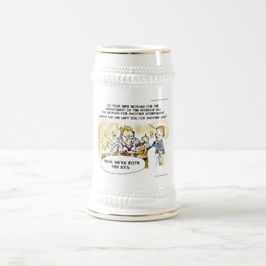 Bundesstaatliche Ex-Ehefrau Funny Bierglas (Mittel)