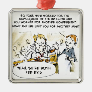 Bundesstaatliche Ex-Ehefrau Funny Ornament Aus Metall