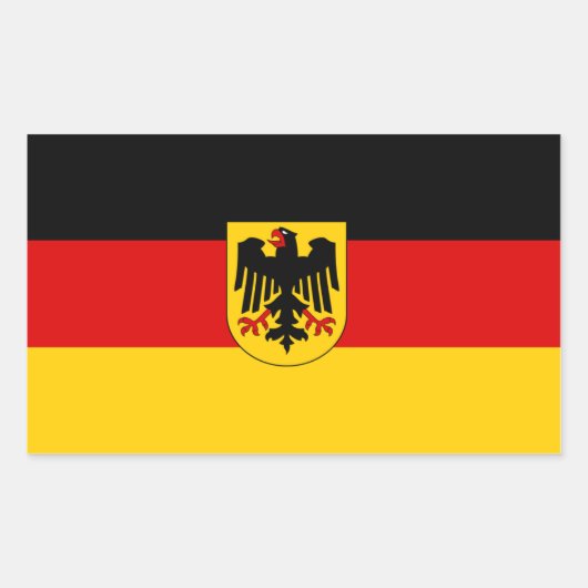 Bundesstaatliche Flagge Rechteckiger Aufkleber (Vorderseite)