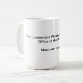 Bundesstaatliche Gefängnisandenken MU Fort Kaffeetasse (Vorderseite Links)