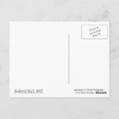 Bundesstaatliche Halle, NYC Postkarte (Rückseite)