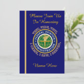 Bundesstaatliche Luftfahrtagentur VV Einladung zur (Stehend Vorderseite)