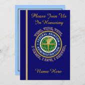 Bundesstaatliche Luftfahrtagentur VV Einladung zur (Vorne/Hinten)