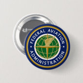 Bundesstaatliche Luftfahrtverwaltung FAA Button (Vorne & Hinten)