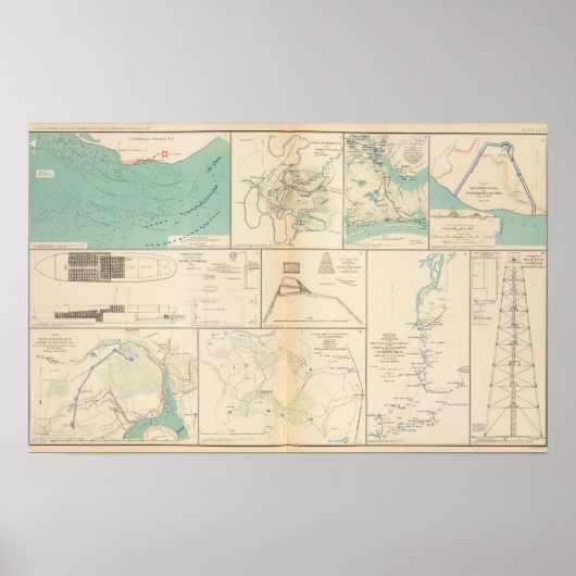 Bundesstaatliche Pt, NC Ft Pemberton Poster (Vorne)