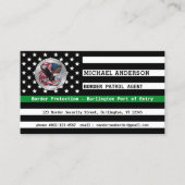 Bundesstaatliche Rechtsdurchsetzung - dünne Linie Visitenkarte (Vorderseite)