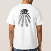 Bundesstaatliche Reserve Illuminati aller sehende T-Shirt (Rückseite)