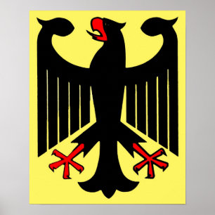 Bundesstaatlicher Adler am Gelben Schild