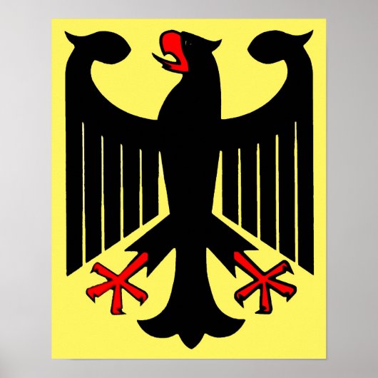 Bundesstaatlicher Adler am Gelben Schild (Vorne)