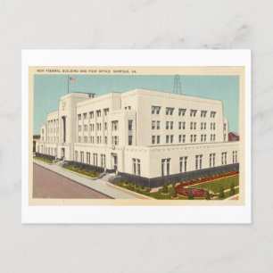 BUNDESSTAATLICHES Gebäude der USA in Norfolk, Virg Postkarte