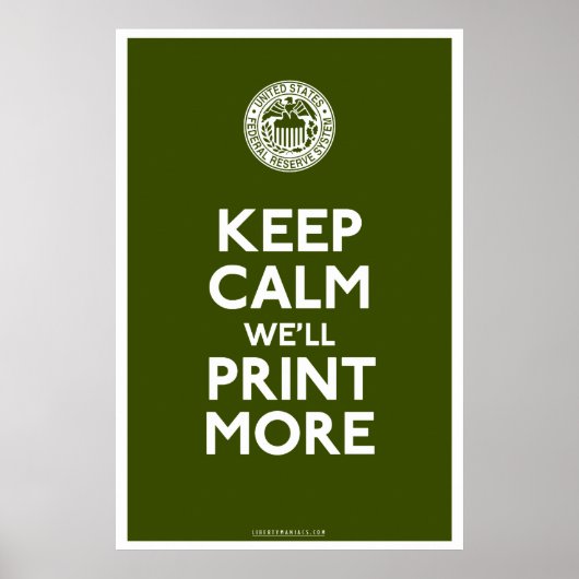 Bundesstaatliches Reserveplakat Poster (Vorne)