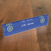 Bundesstaatliches Untersuchungsbüro Namensplakette (Seite)