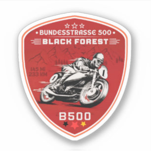 Bundesstraße 500, Schwarzwald-Deutsche-Weg B500 Aufkleber