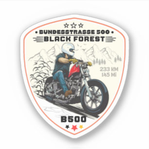 Bundesstraße 500, Schwarzwald-Deutsche-Weg B500 Aufkleber