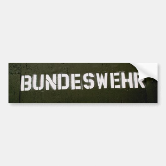 Bundeswehr Autoaufkleber (Vorne)