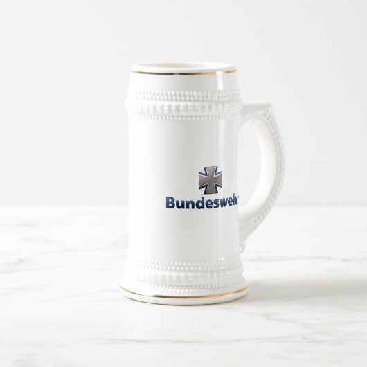 Bundeswehr-Emblem Bierglas (VorderseiteRechts)