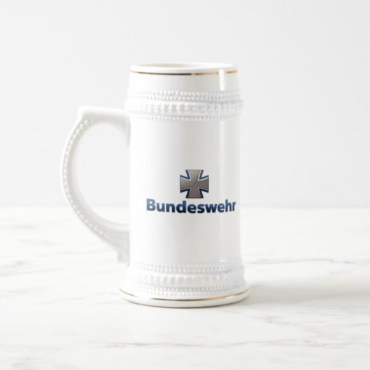Bundeswehr-Emblem Bierglas (Links)