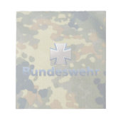 Bundeswehr-Emblem Notizblock (Vorderseite)