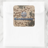 Bundeswehr-Emblem Quadratischer Aufkleber (Tasche)