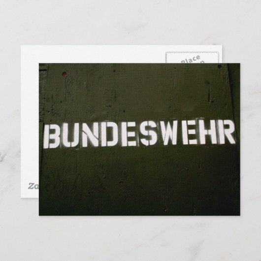 Bundeswehr Postkarte (Vorne/Hinten)