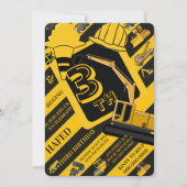 Bundle für Party, bearbeitbarer LKW Einladung (Vorderseite)