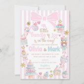Bundle of Joy Christmas baby shower invite. Einladung (Vorderseite)