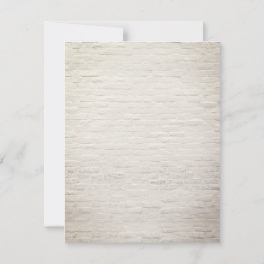 Bundle of Joy Greenery Wreath Brick Baby Shower Einladung (Rückseite)