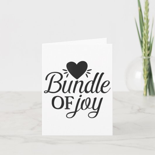 Bundle Of Joy Love Quote Cute Motivation  Karte (Vorderseite)