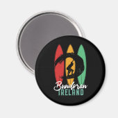 Bundoran Beach Irland Vintag Retro Surfing Magnet (Vorderseite/Rückseite)