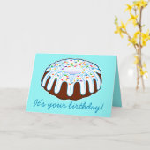 Bundt Cake Birthday! Karte (Gelbe Blume)
