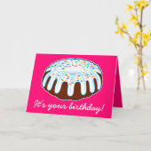 Bundt Cake Birthday! Karte (Gelbe Blume)