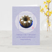 Bundt Cake Congratulations Greeting Card Karte (Gelbe Blume)