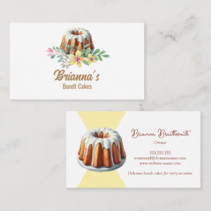 Bundt-Kuchen-Bäckerei Visitenkarte