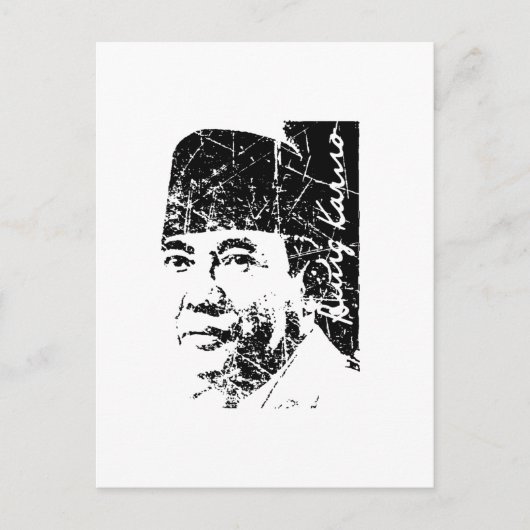 Bung Karno Postkarte (Vorderseite)