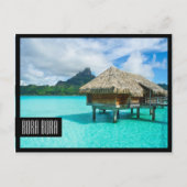 Bungalow Bora Bora Bora Postkarte (Vorderseite)