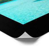 Bungalow in Bora Bora Poster (Ecke)