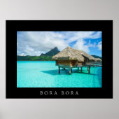 Bungalow in Bora Bora Poster (Vorne)