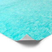 Bungalow mit Überwasser, Plakatdruck von Bora Bora Poster (Ecke)