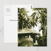 Bungalow Postkarte (Vorne/Hinten)