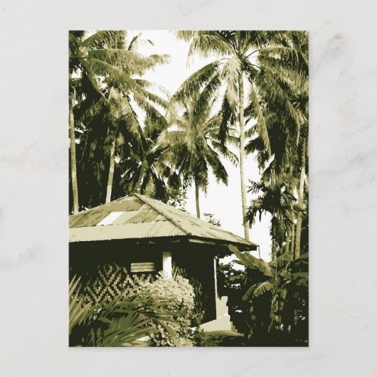 Bungalow Postkarte (Vorderseite)